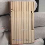 AAA Clone S.T. Dupont Ligne 2 Vertical Lines Design Lighter - Rose Gold Finish